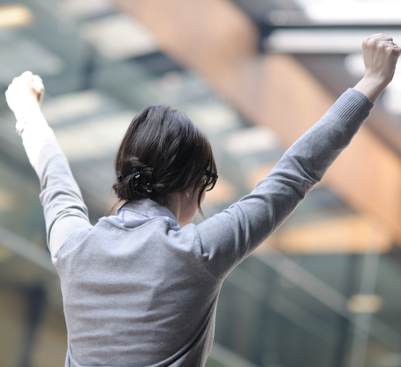 business woman freedom