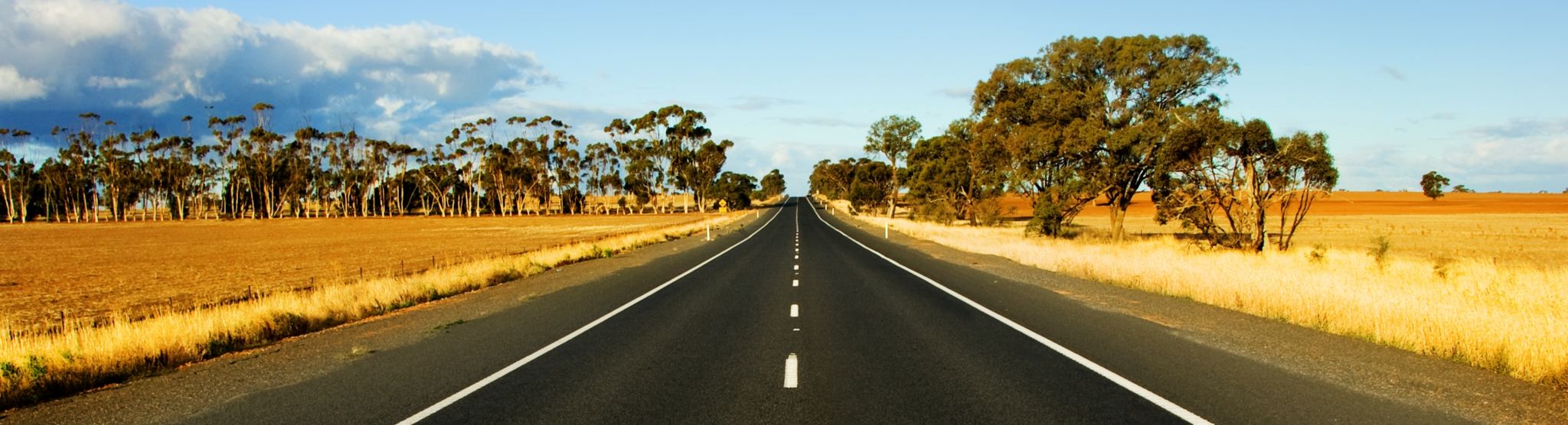 Straight Road in rural Australia
