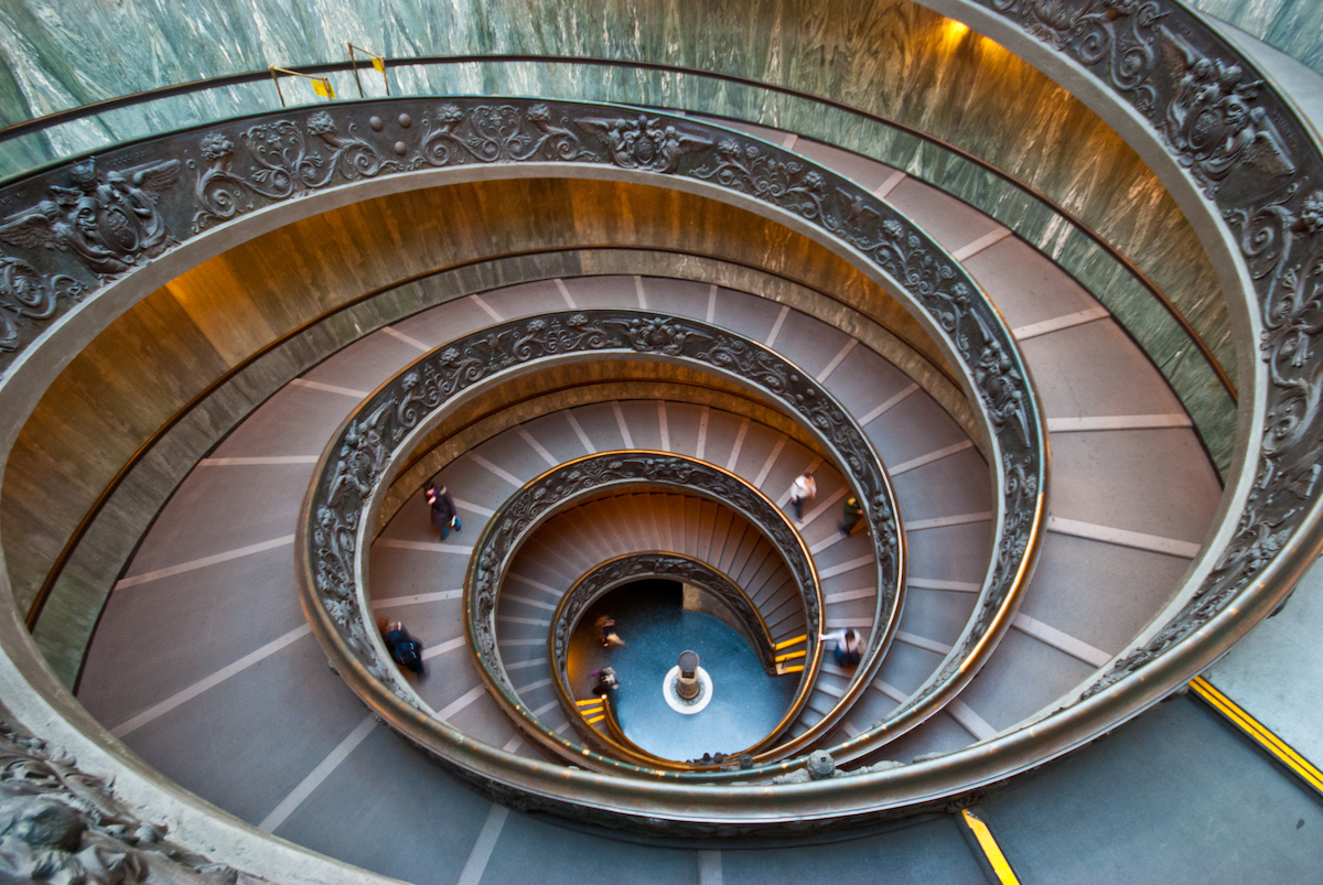 Vatican stairs Spin it